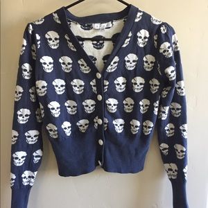 ModCloth skull cardigan